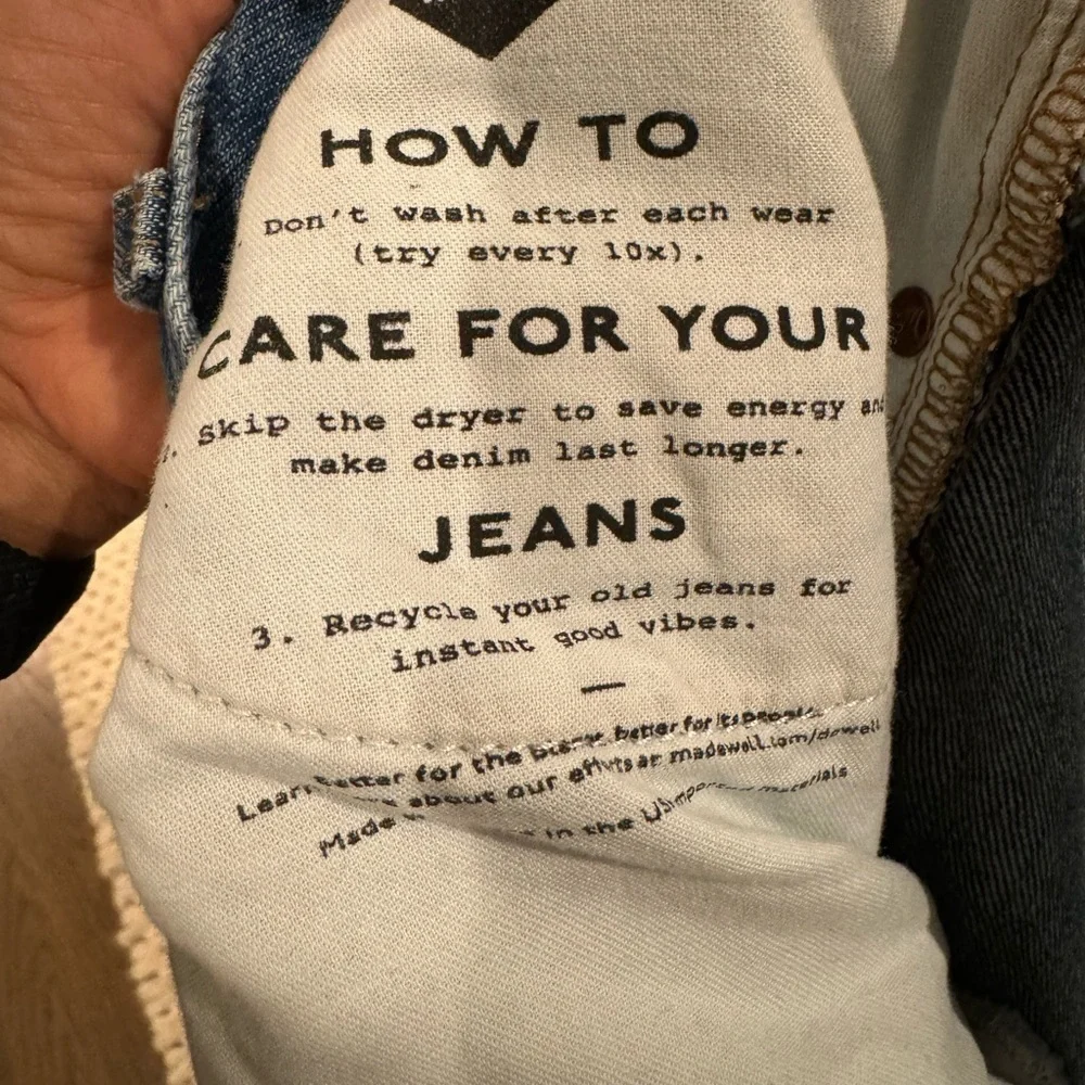 MADEWELL new The Slouchy Boyjean size 31 y2k casual preppy F